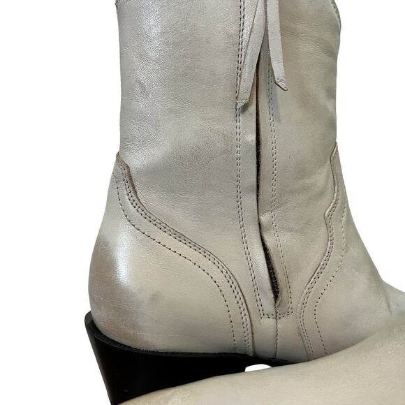 Tecovas The Dakota Women's Cowgirl Boots Size 8.5 Whitewash Bovine Western NWOB - Picture 12 of 16